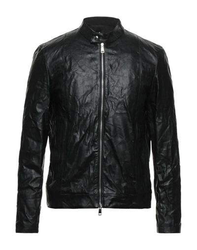 Shop Vintage De Luxe Man Jacket Black Size 38 Soft Leather