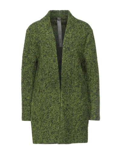 Shop Swiss-chriss Overcoats In Acid Green
