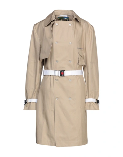 Shop Advisory Board Crystals Woman Overcoat & Trench Coat Sand Size L Polyamide In Beige