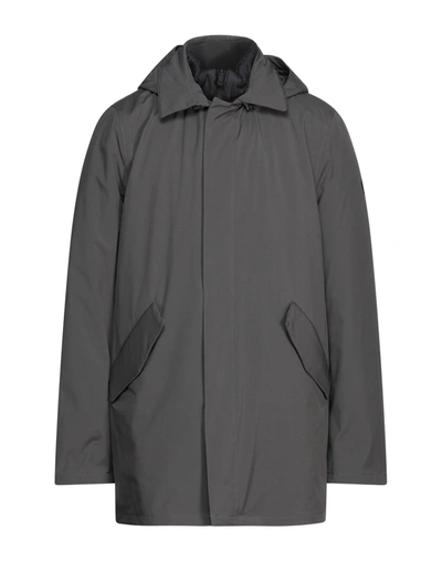 Shop People Of Shibuya Man Coat Lead Size 46 Polyester, Elastane In Grey