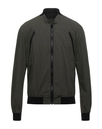 Shop Pmds Premium Mood Denim Superior Man Jacket Military Green Size L Cotton, Elastane