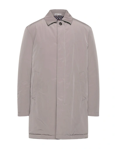 Shop Pal Zileri Man Coat Light Brown Size 46 Polyester In Beige