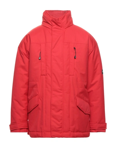 Shop Napa By Martine Rose Man Jacket Red Size L Polyamide, Polyurethane