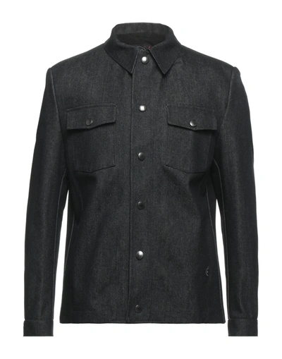 Shop T-jacket By Tonello Denim Outerwear In Black