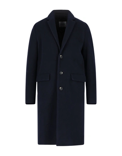 Shop American Vintage Man Coat Midnight Blue Size L Wool, Polyamide