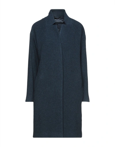 Shop Hevo Coats In Dark Blue