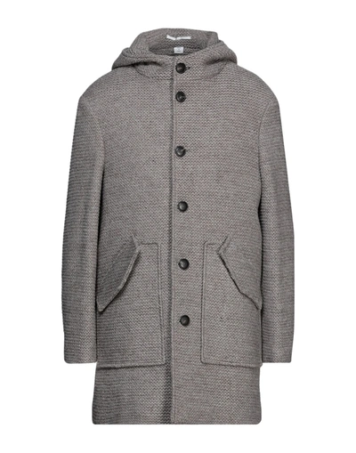 Shop Maxi Ho Coats In Dove Grey
