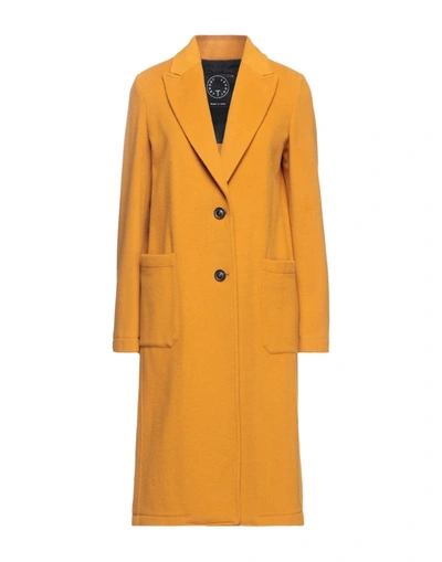 Shop T-jacket By Tonello Coats In Ocher