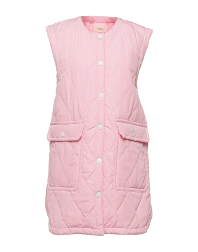 Shop Vicolo Woman Coat Light Pink Size M Polyester, Polypropylene