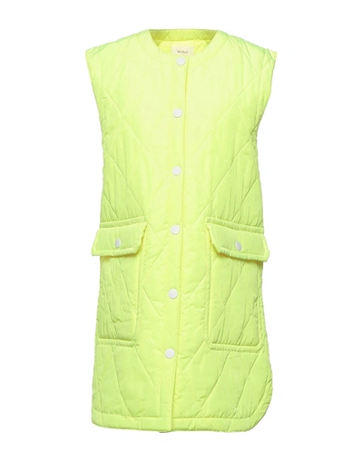 Shop Vicolo Woman Coat Yellow Size M Polyester, Polypropylene