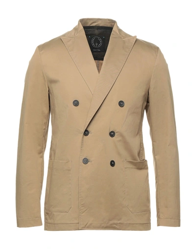 Shop T-jacket By Tonello Overcoats In Camel
