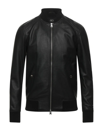 Shop Brian Dales Man Jacket Black Size 44 Soft Leather