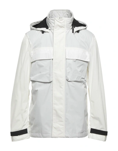 Shop Add Man Jacket White Size 46 Polyethylene
