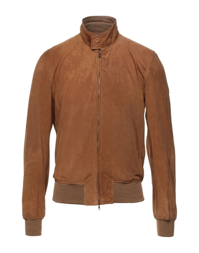 Shop Stewart Man Jacket Tan Size L Soft Leather