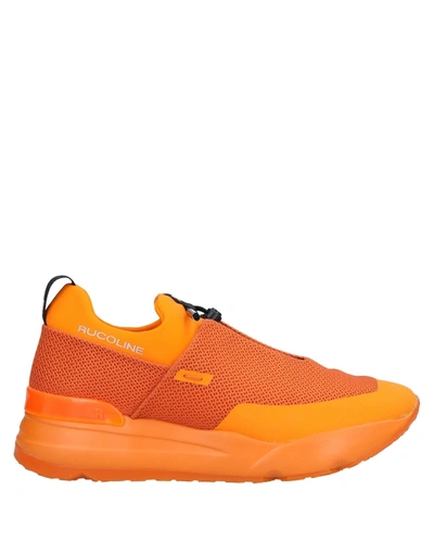 Shop Rucoline Man Sneakers Orange Size 10 Textile Fibers