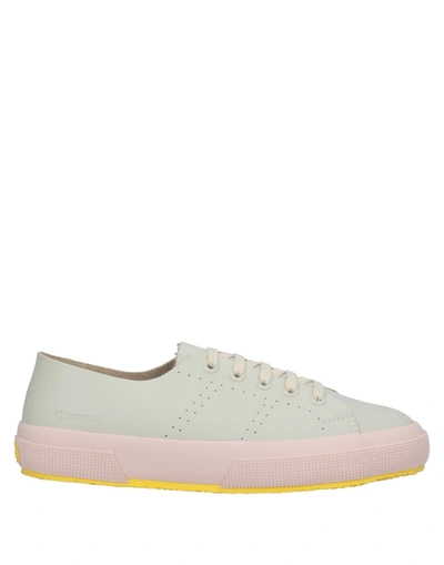 Shop Superga Woman Sneakers Beige Size 6 Soft Leather