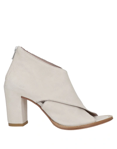 Shop Officine Creative Italia Ankle Boots In Beige