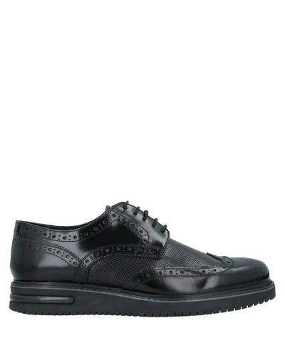 Shop Bruno Verri Man Lace-up Shoes Black Size 6 Soft Leather