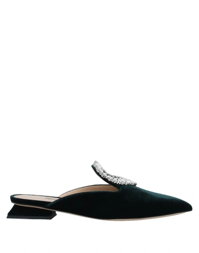 Shop A By Anabelle Mules & Clogs In Dark Green