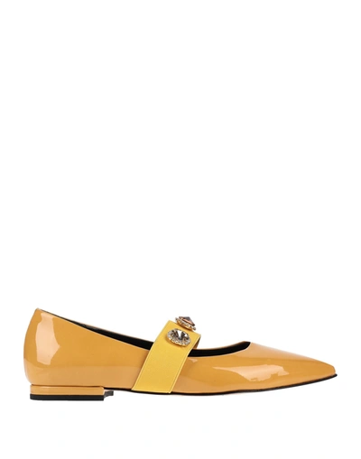 Shop Nora Barth Ballet Flats In Yellow