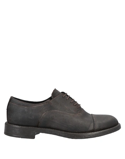 Shop Daniele Alessandrini Homme Lace-up Shoes In Dark Brown