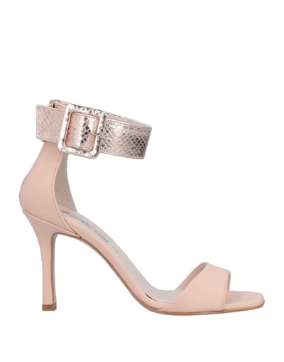 Shop Mng Collection Woman Sandals Light Pink Size 8 Textile Fibers