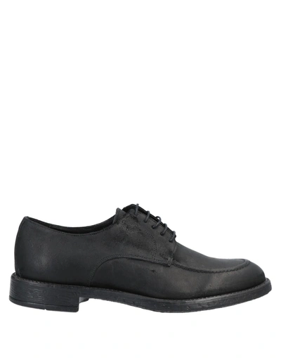 Shop Daniele Alessandrini Homme Man Lace-up Shoes Black Size 10 Textile Fibers