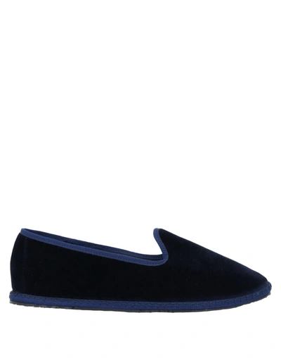 Shop Vibi Venezia Loafers In Dark Blue