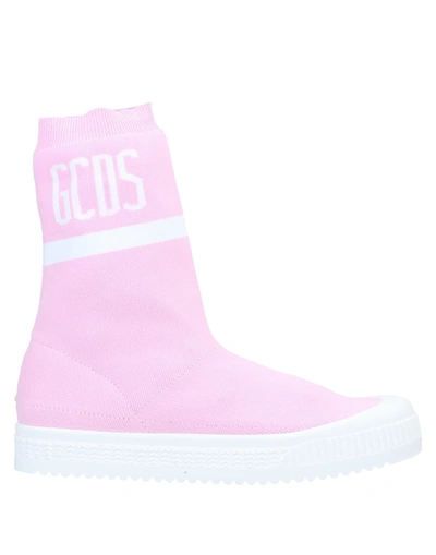 Shop Gcds Man Sneakers Pink Size 9 Textile Fibers