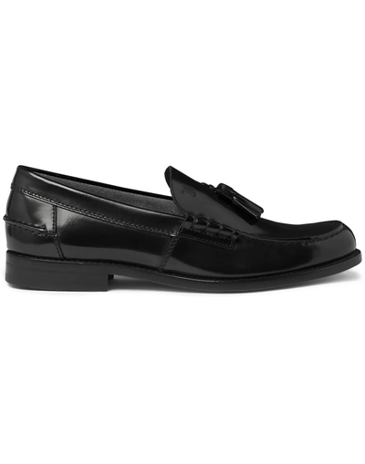 Shop Tod's Man Loafers Black Size 6.5 Soft Leather