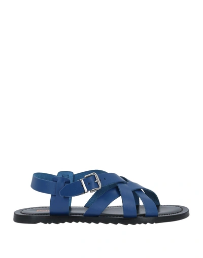 Shop Pollini Sandals In Blue