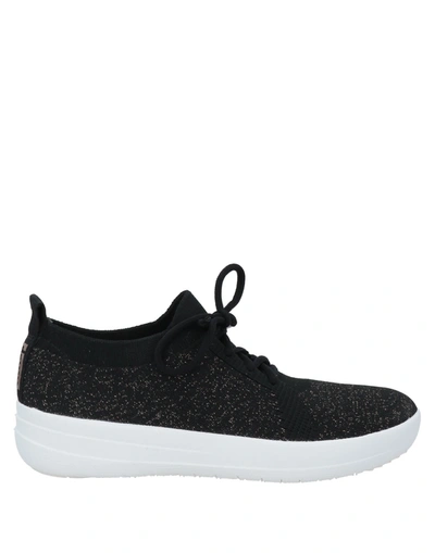 Shop Fitflop Woman Sneakers Black Size 7 Textile Fibers