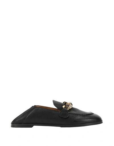 Shop See By Chloé Woman Loafers Black Size 6 Goat Skin