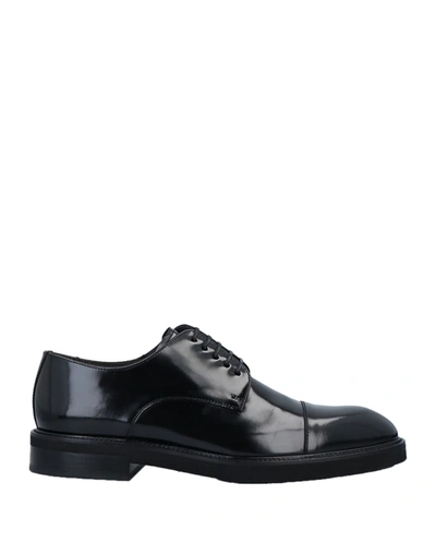 Shop Sergio Rossi Lace-up Shoes In Black