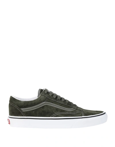 Shop Vans Ua Old Skool Woman Sneakers Military Green Size 6.5 Soft Leather