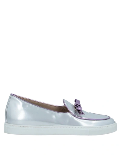 Shop Norma J.baker Loafers In Silver