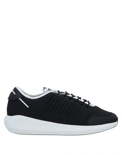 Shop Byblos Man Sneakers Black Size 9 Textile Fibers, Soft Leather