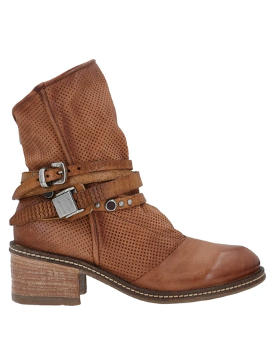 Shop A.s. 98 Ankle Boots In Tan