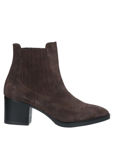 Shop Piampiani Ankle Boots In Brown