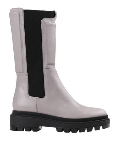 Shop Bruno Premi Woman Boot Dove Grey Size 6 Bovine Leather, Textile Fibers