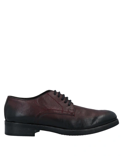 Shop Jp/david Lace-up Shoes In Maroon