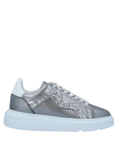 Shop Manila Grace Woman Sneakers Grey Size 6 Soft Leather