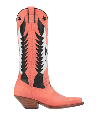 Shop Materia Prima By Goffredo Fantini Knee Boots In Salmon Pink