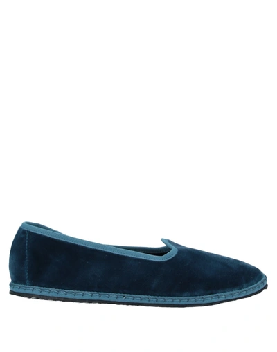 Shop Vibi Venezia Woman Loafers Slate Blue Size 6 Textile Fibers