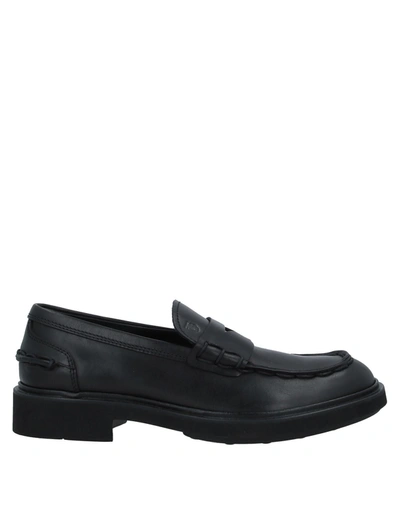 Shop Tod's Man Loafers Black Size 9 Calfskin