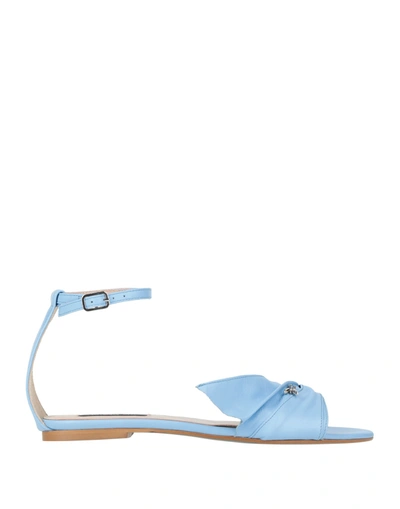 Shop Patrizia Pepe Sandals In Sky Blue