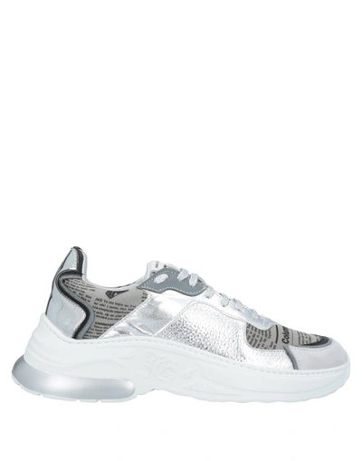Shop John Galliano Sneakers In Silver