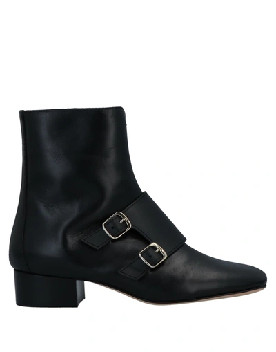Shop La Corte Della Pelle By Franco Ballin Woman Ankle Boots Black Size 5 Soft Leather
