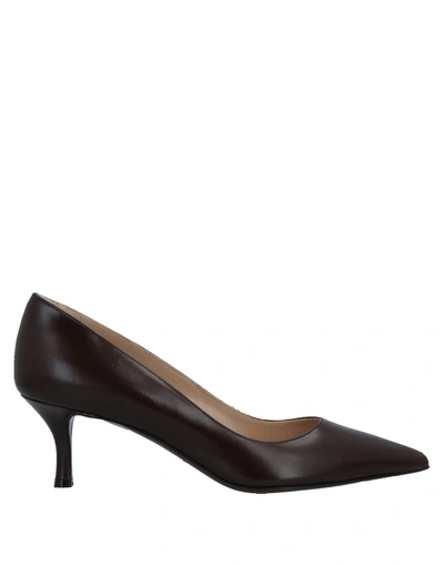 Shop Fratelli Rossetti Pumps In Dark Brown