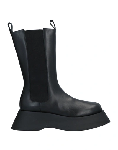 Shop Giampaolo Viozzi ¾ Chelsea Woman Boot Black Size 8 Calfskin